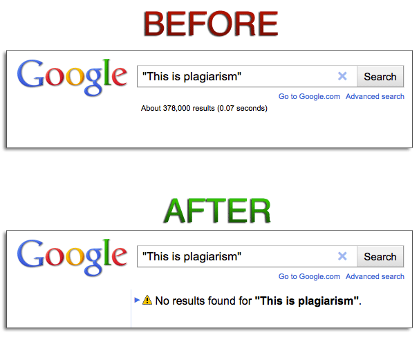 How to Hide Plagiarism