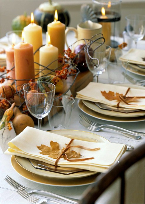 Thanksgiving festive table