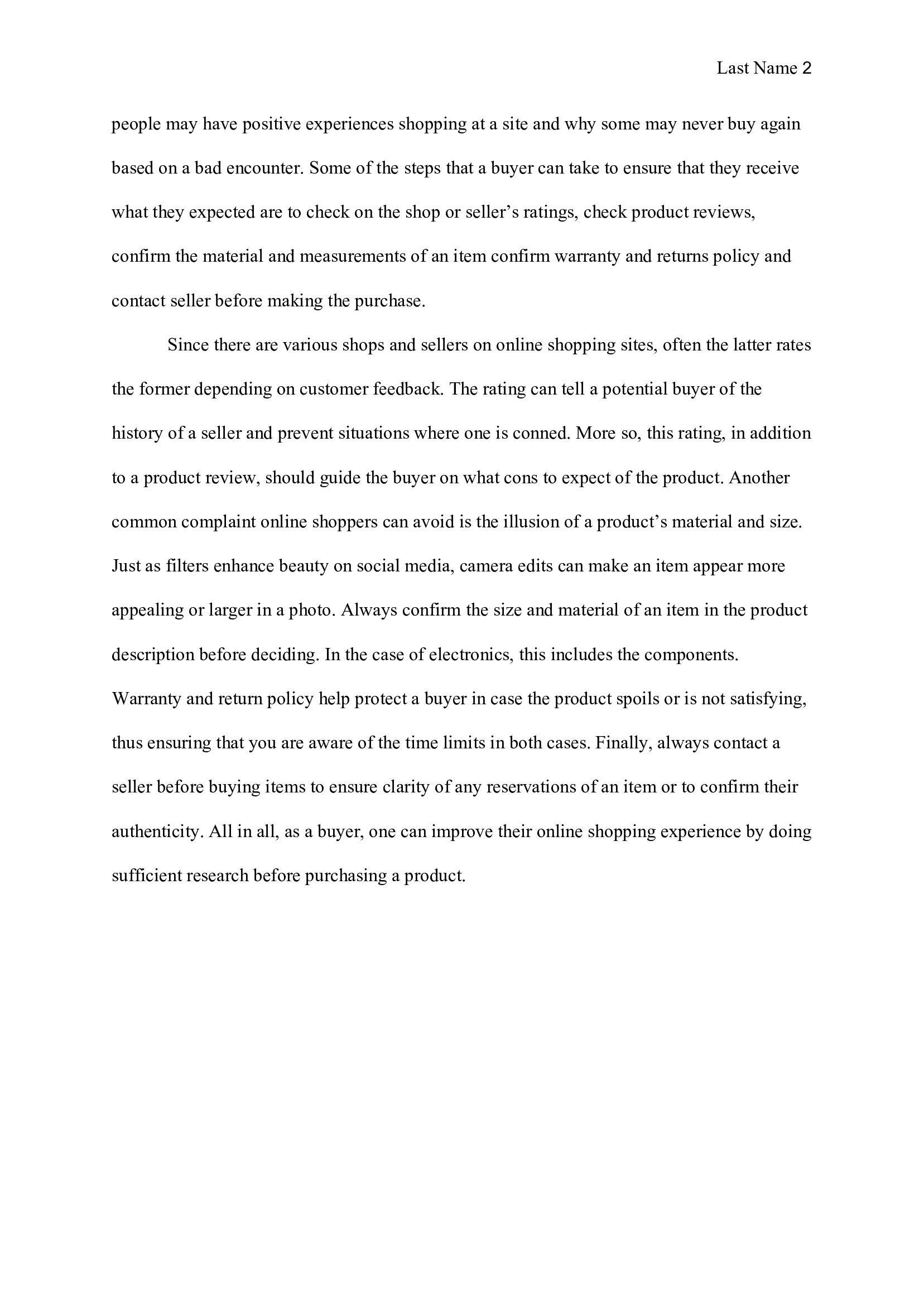 a good informative essay uses research