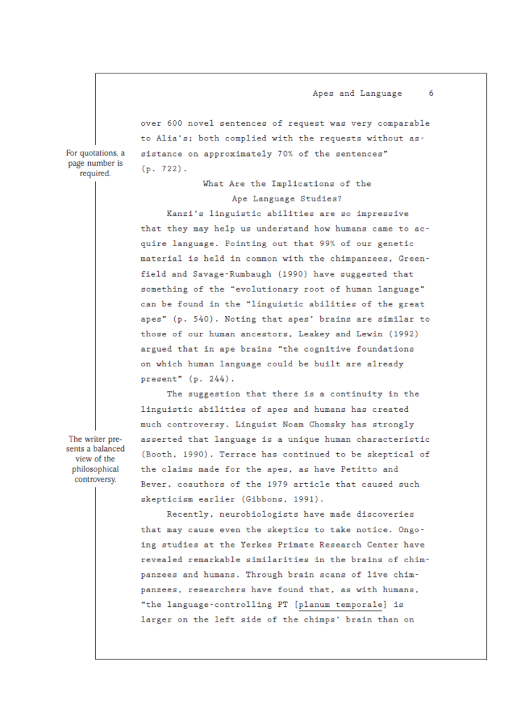 general research paper format