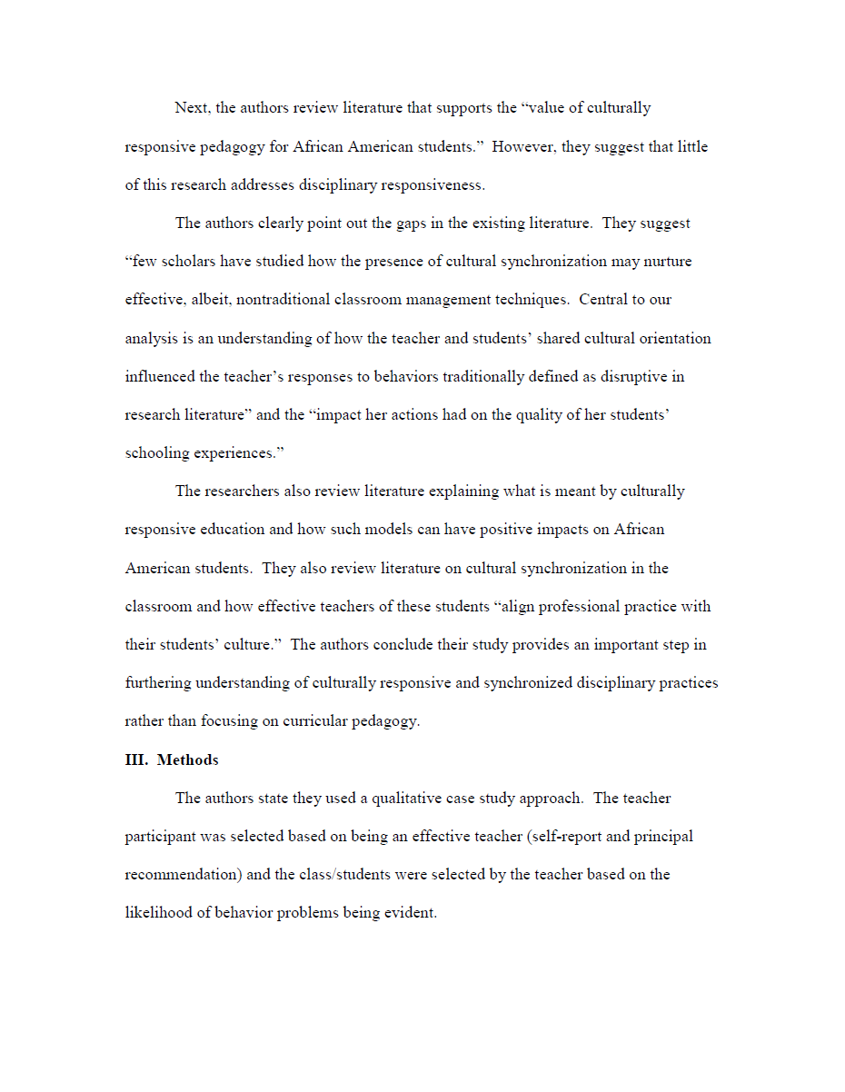 Article Critique Example APA Article Critique Bookwormlab