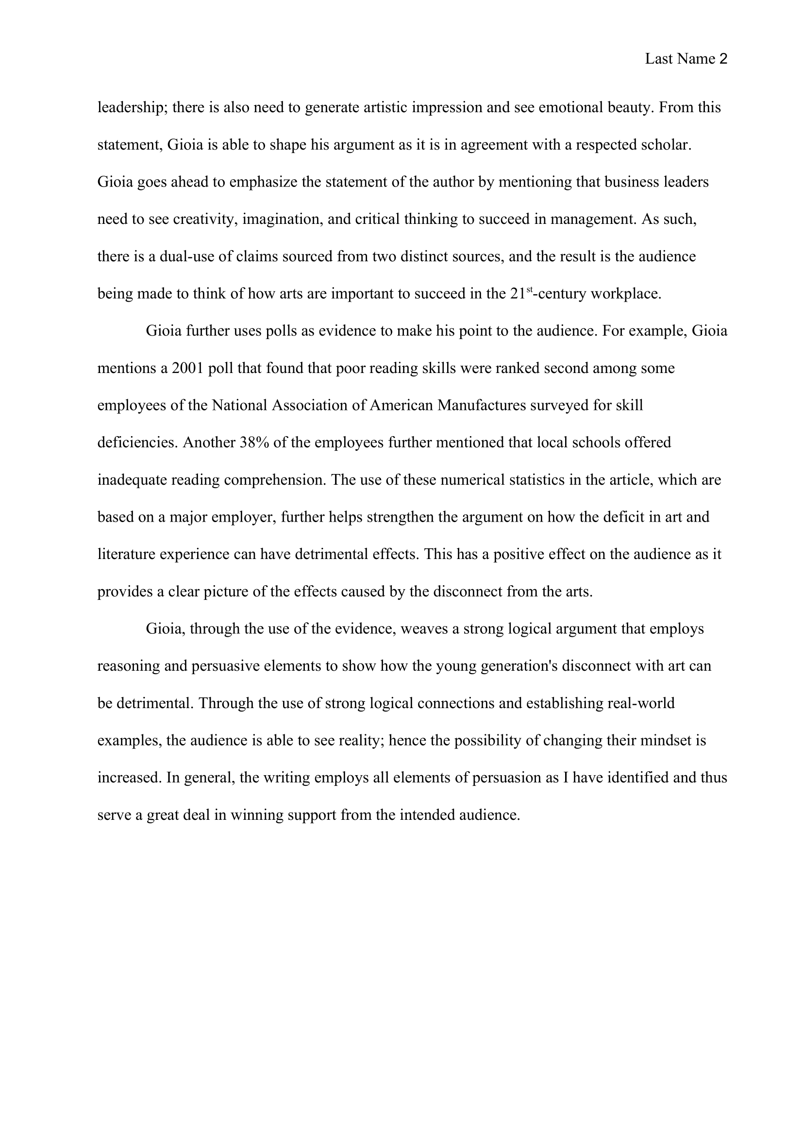 essay for sat examples