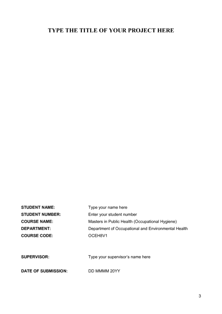Complete Template for Research Proposal - BookwormLab